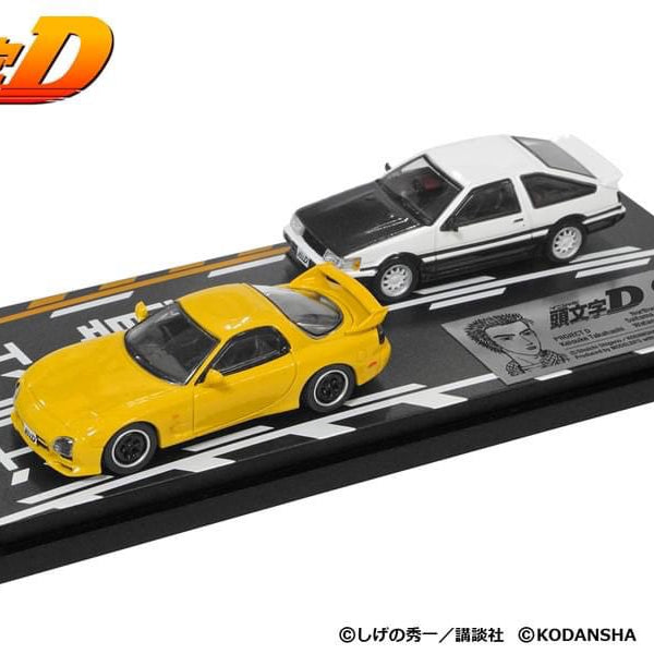 Initial D 1:64 Set Vol.10 4th Stage Keisuke Takahashi RX-7 (FD3S) & Wa