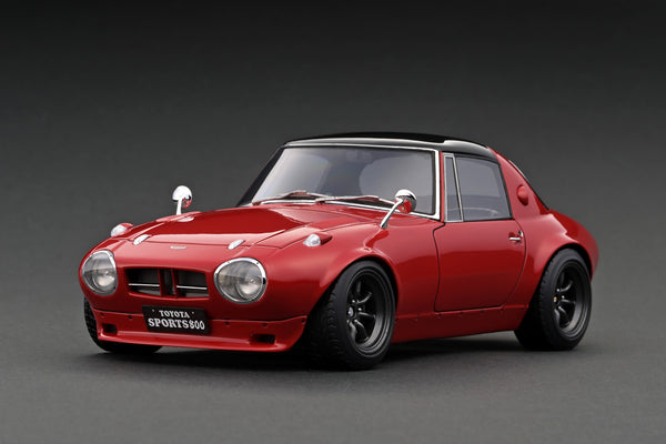 Ignition Model 1:18 Toyota Sports 800 NOB Hachi Version in Red