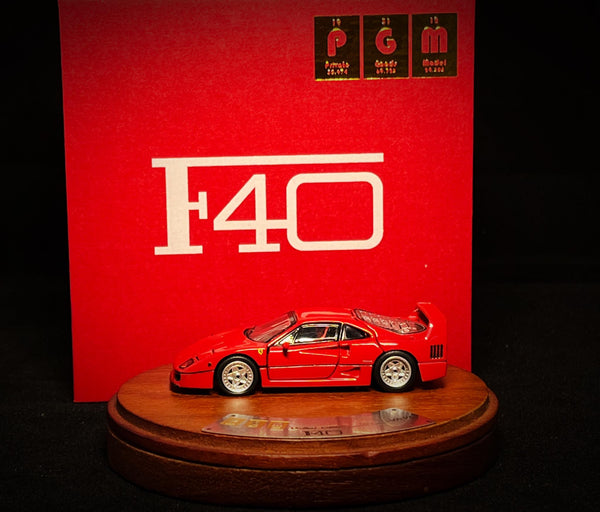 PGM Models 1:64 Ferrari F40 Luxury Version in Red