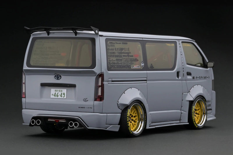 Ignition Model 1:18 T.S.D. Works Toyota HiACE in Gray