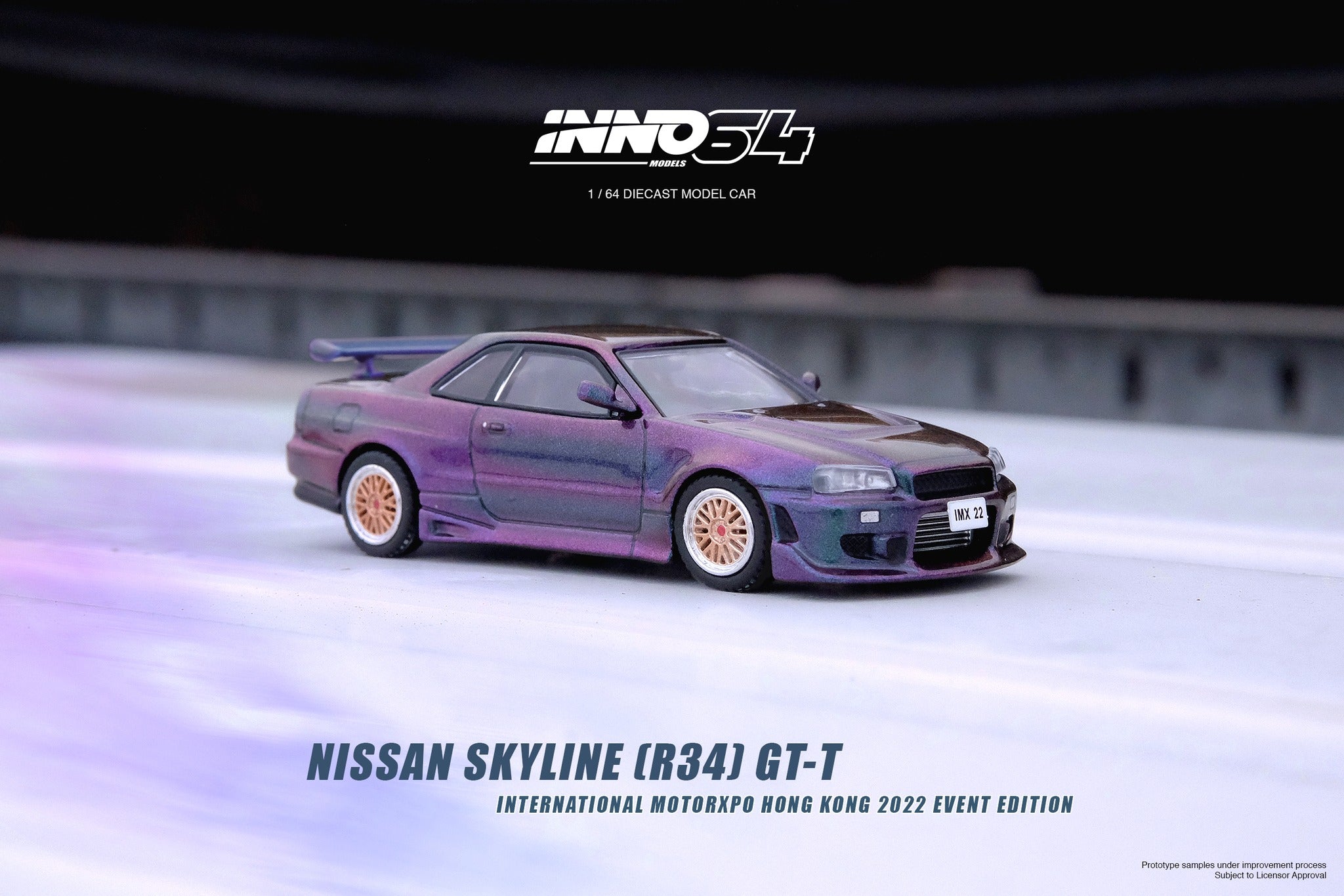 INNO64 1:64 Nissan Skyline GT-T (R34) in Magic Purple