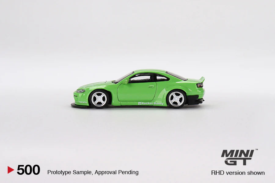 MINIGT 1:64 Nissan Silvia Pandem Rocket Bunny (S15) in Green