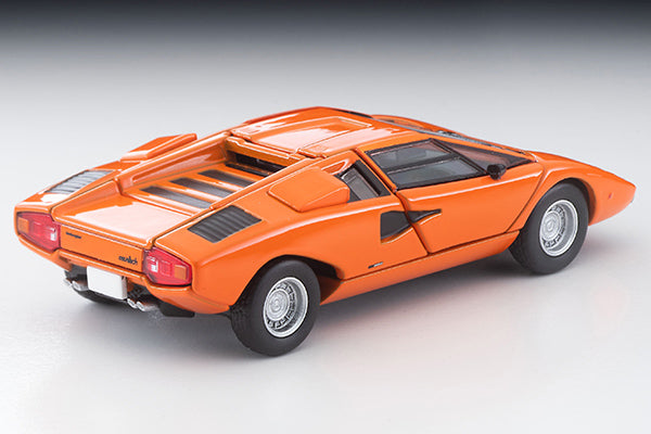 TomyTec 1:64 Lamborghini Countach LP400 in Orange Fully Open Die