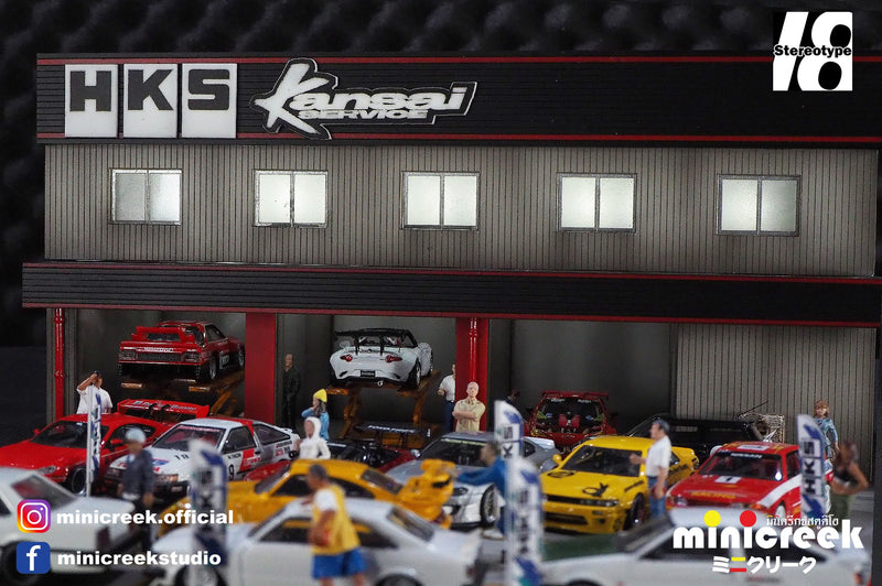 Minicreek Studio 1:64 - HKS Kansai Service Center Diorama