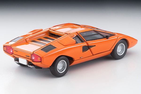 TomyTec 1:64 Lamborghini Countach LP400 in Orange Fully Open Die-cast