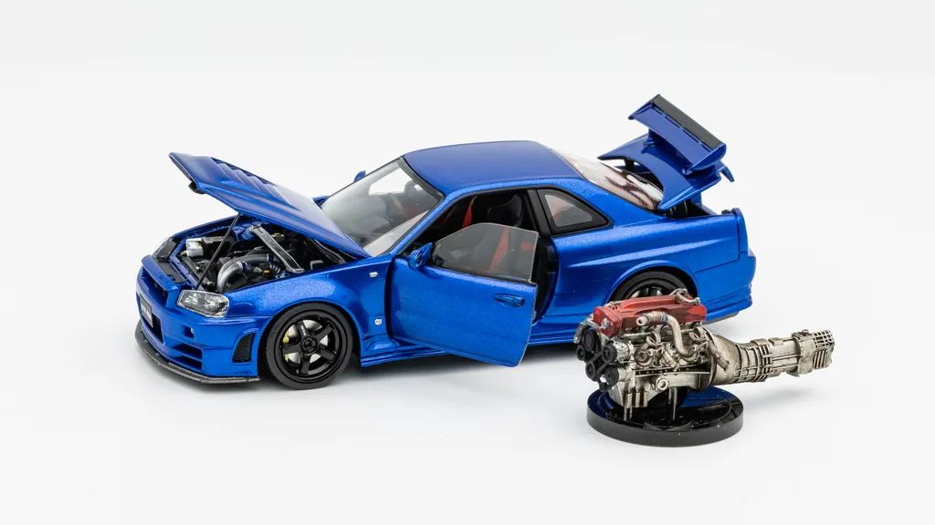 PGM Models & One Model 1:43 Nissan Skyline Z-Tune in Metallic Blue Ordinary Version