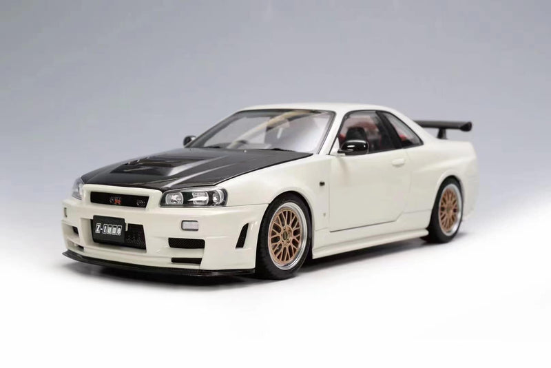 IG0347 1/18 Nissan Skyline GT-R Mine's(R34) White | LINE UP