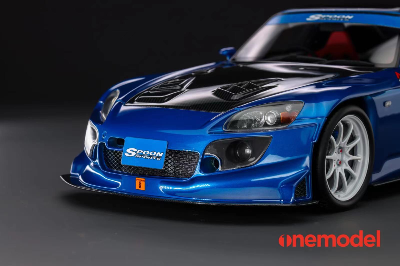 One Model 1:18 Honda AP1 S2000 Spoon Sports Street Version in Blue