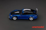 One Model 1:18 Honda AP1 S2000 Spoon Sports Street Version in Blue with Carbon Bonnet