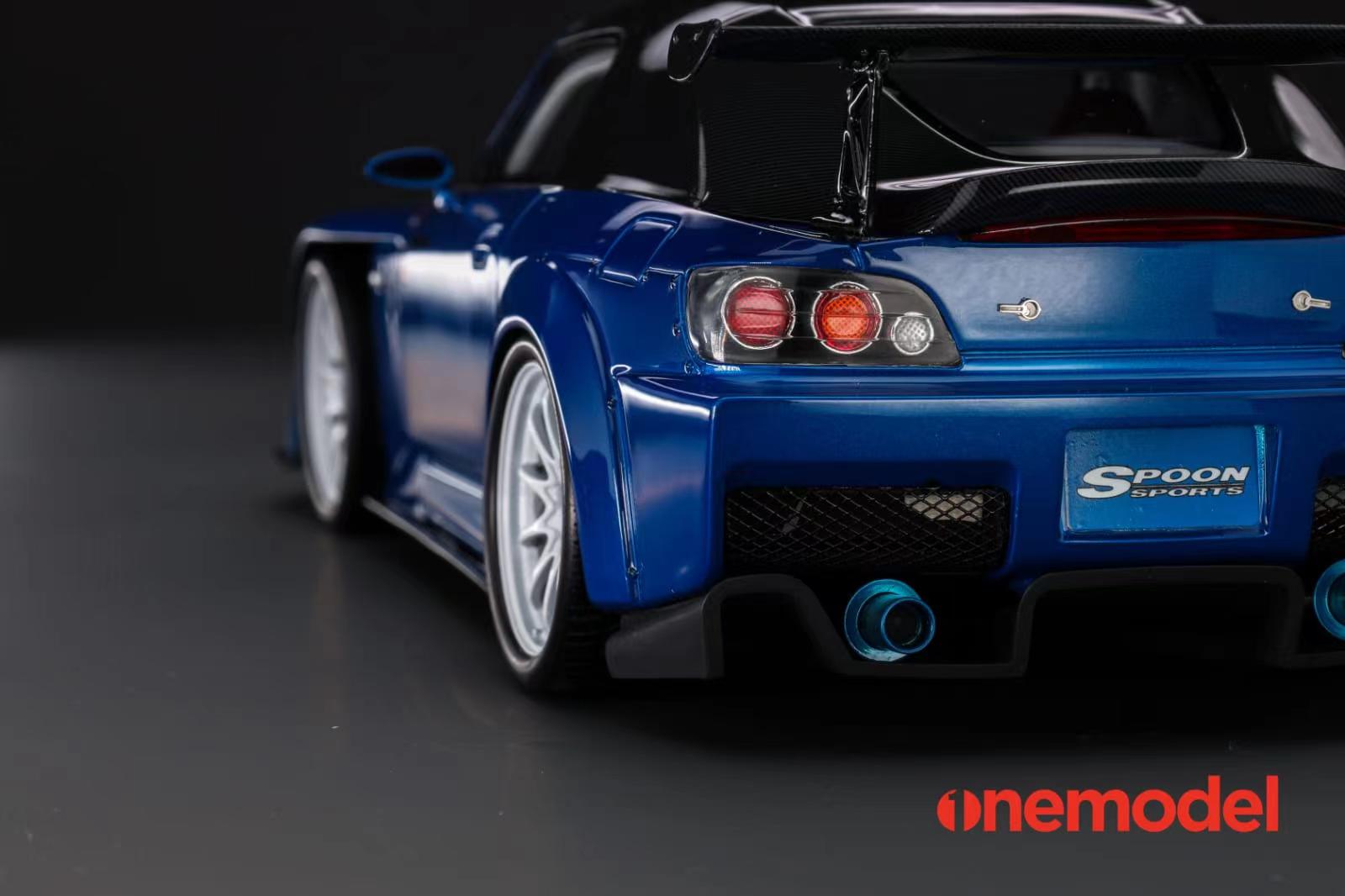 One Model 1:18 Honda AP1 S2000 Spoon Sports Street Version in Blue