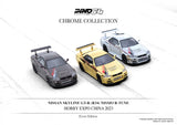 INNO64 1:64 Nissan Skyline GT-R (R34) R-Tune Hobby Expo China 2023 in Gold Chrome
