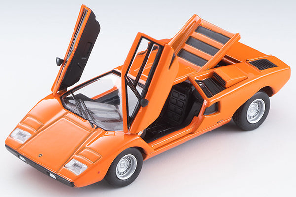 TomyTec 1:64 Lamborghini Countach LP400 in Orange Fully Open Die-cast