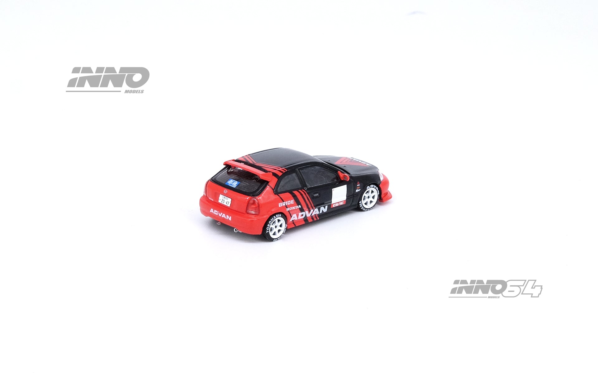 INNO64 1:64 Honda Civic Type-R (EK9) in Red with Livery
