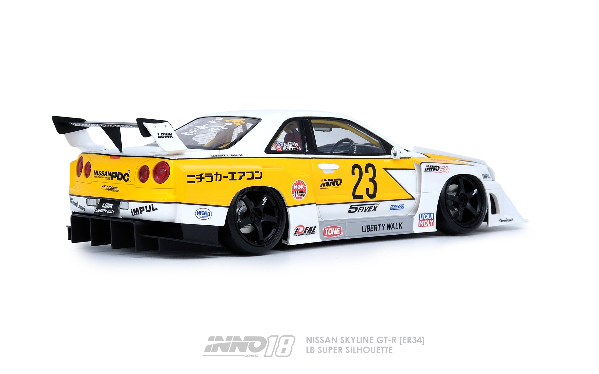 【限定70台】1/18 ER34 SuperSilhouette SKYLINE Ignition Model 1:18 Nissan Skyline (ER34) LBWK Super