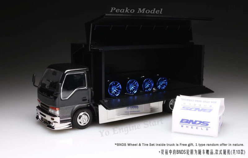 Peako Model x YES Model Semi Wide Wing Custom Truck Black