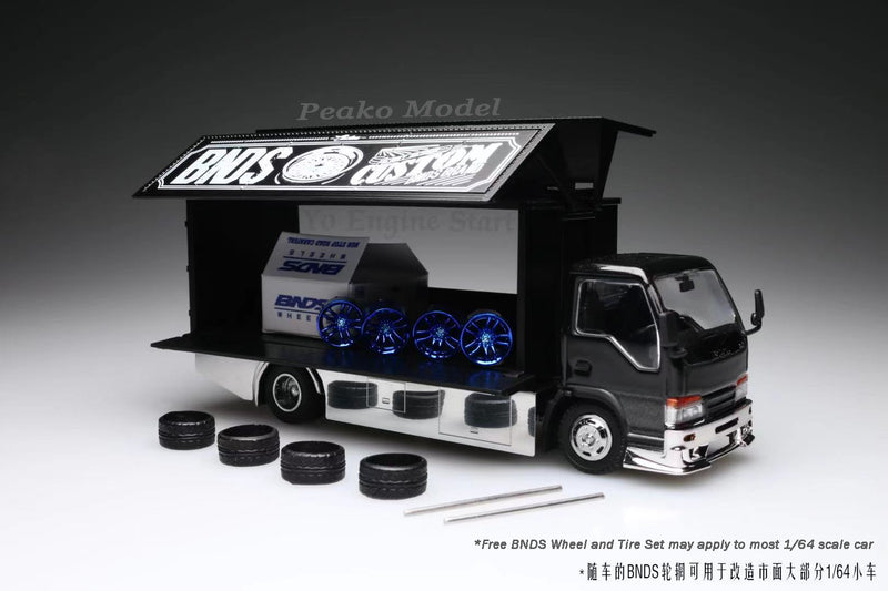 Peako Model x YES Model Semi Wide Wing Custom Truck Black