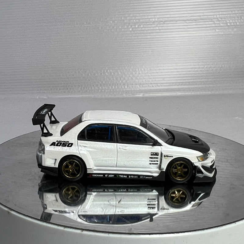 Peako Models 1:64 Mitsubishi Lancer Evolution IX Varis Edition in White