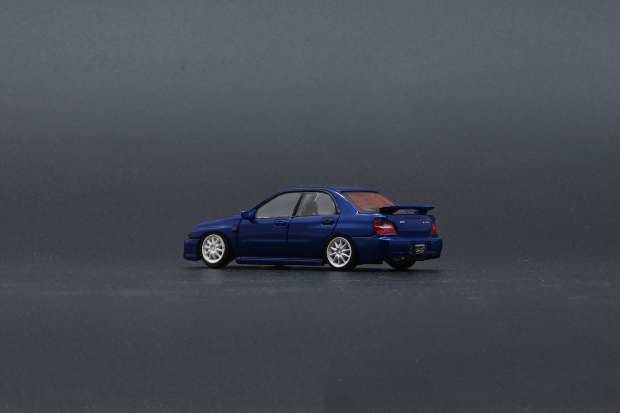 BM Creations 1:64 Subaru 2001 Impreza WRX LHD in Blue
