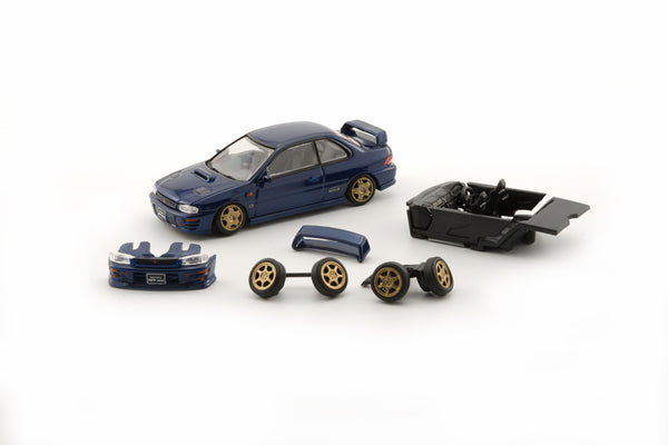 BM Creations 1:64 Subaru Impreza WRX Type-R (LHD) in Blue