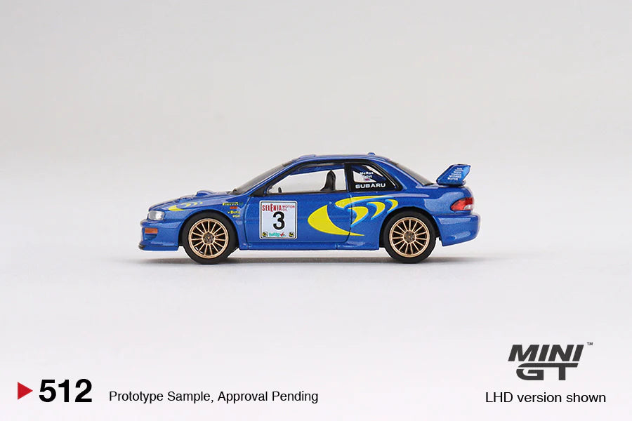MINIGT 1:64 Subaru Impreza WRC97 1997 Rally Sanremo Winner #3