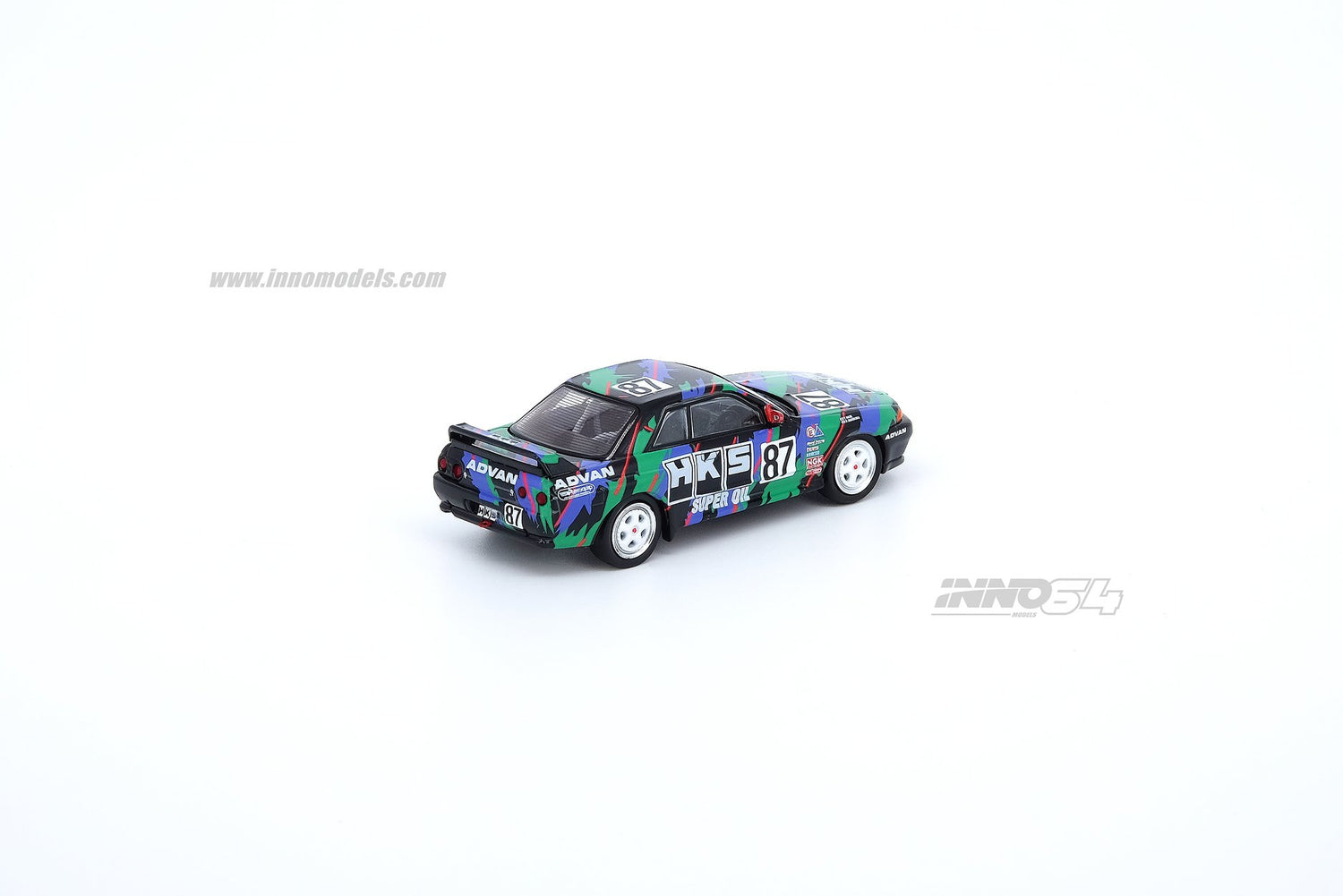 INNO Models 1:64 Nissan Skyline GTR R32 #87 HKS JTC 1993