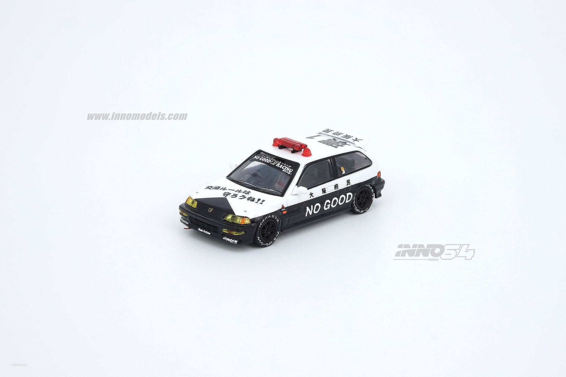 INNO Models 1:64 Honda Civic EF9 No Good Racing Osaka Auto
