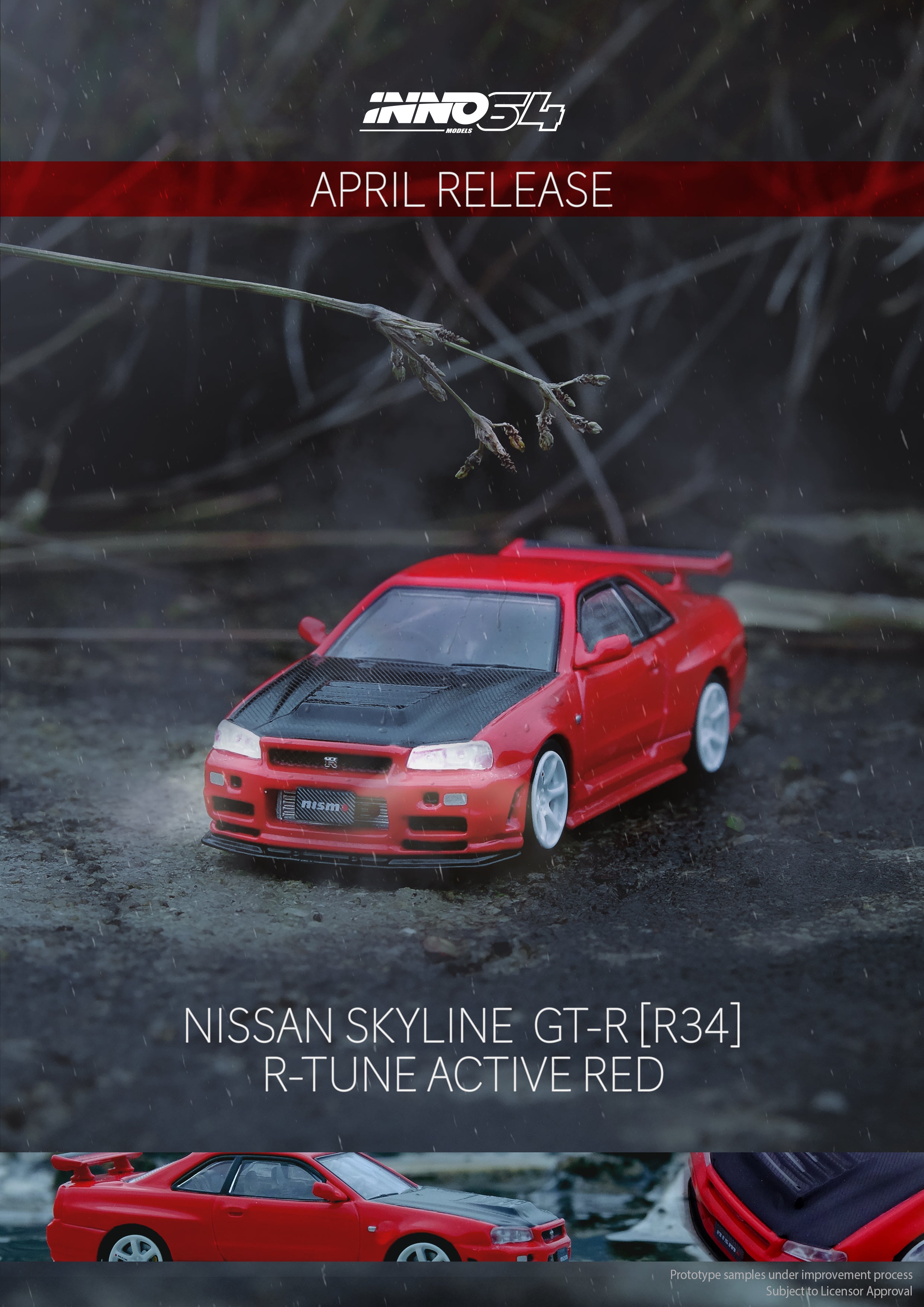 LBWK 34GTR赤RED INNO 1/64 INNO 1/64 Nissan Skyline LBWK Liberty Walk ER34 Super