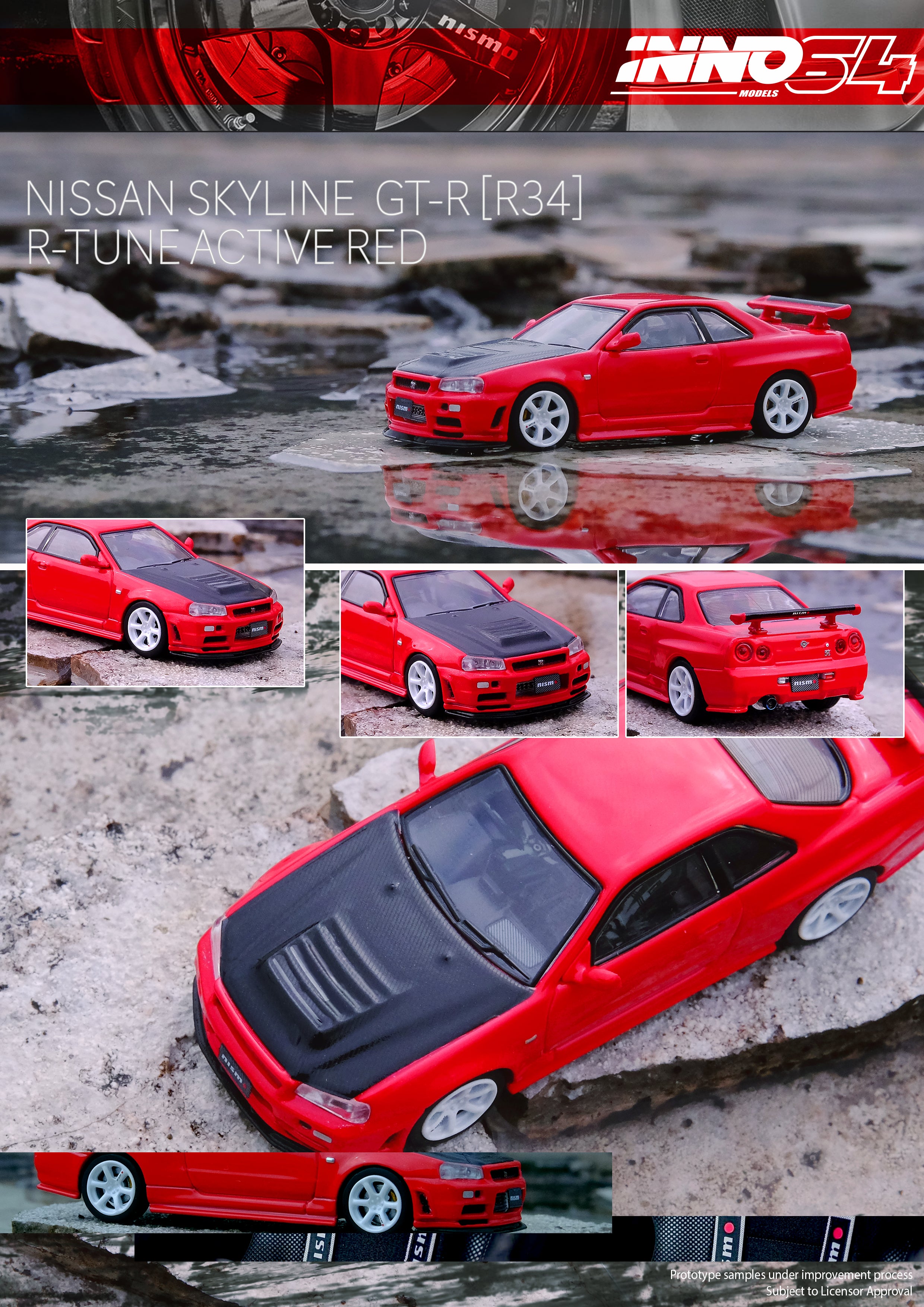 INNO64 1:64 Nissan Skyline GT-R R34 R-Tune R-Tune in Active