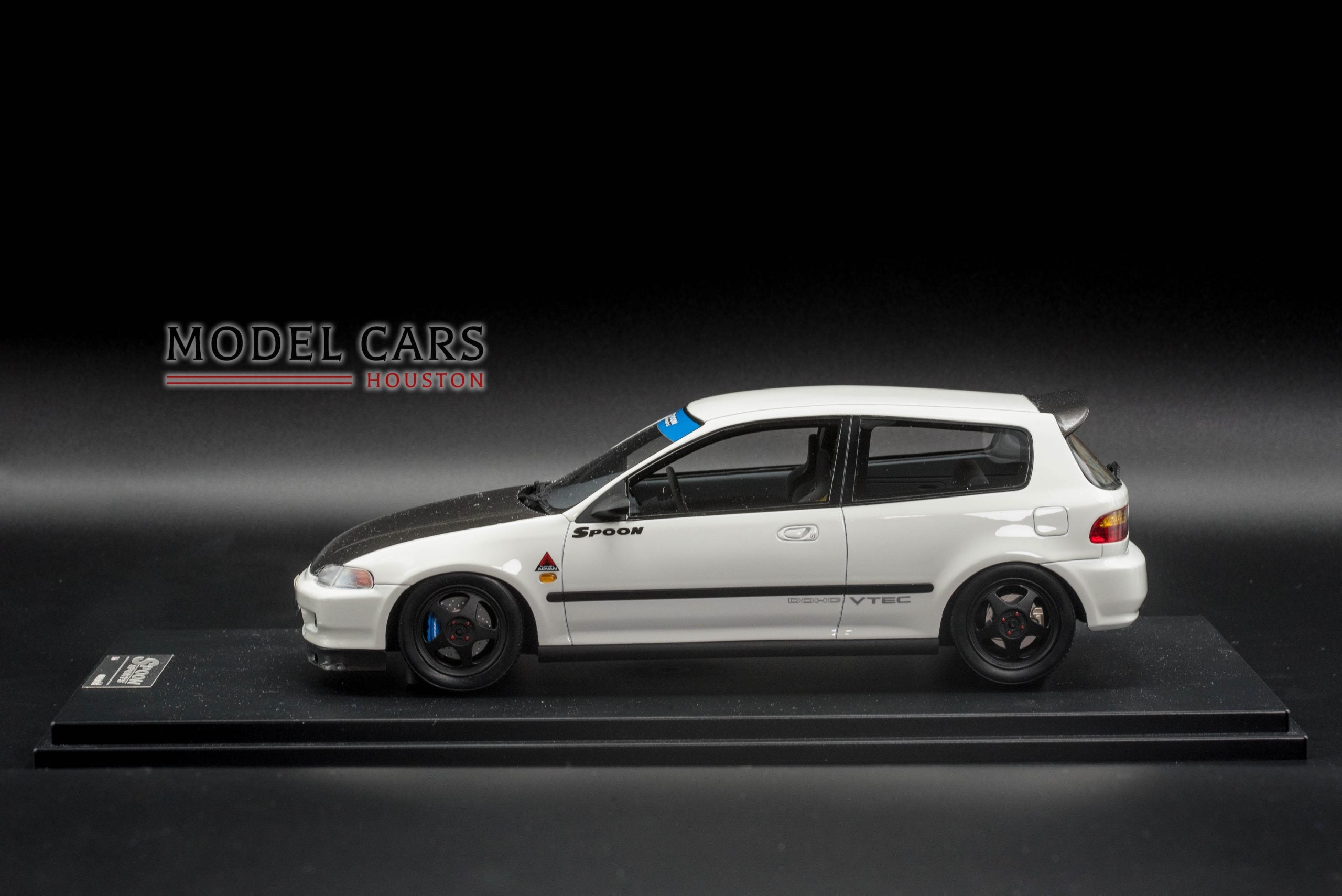 One Model 1:18 Honda Civic EG6 Spoon Sports White – Model Cars Houston