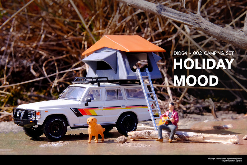 INNO Models 1:64 Toyota Landcruiser FJ60 Car Camping Diorama with Figures