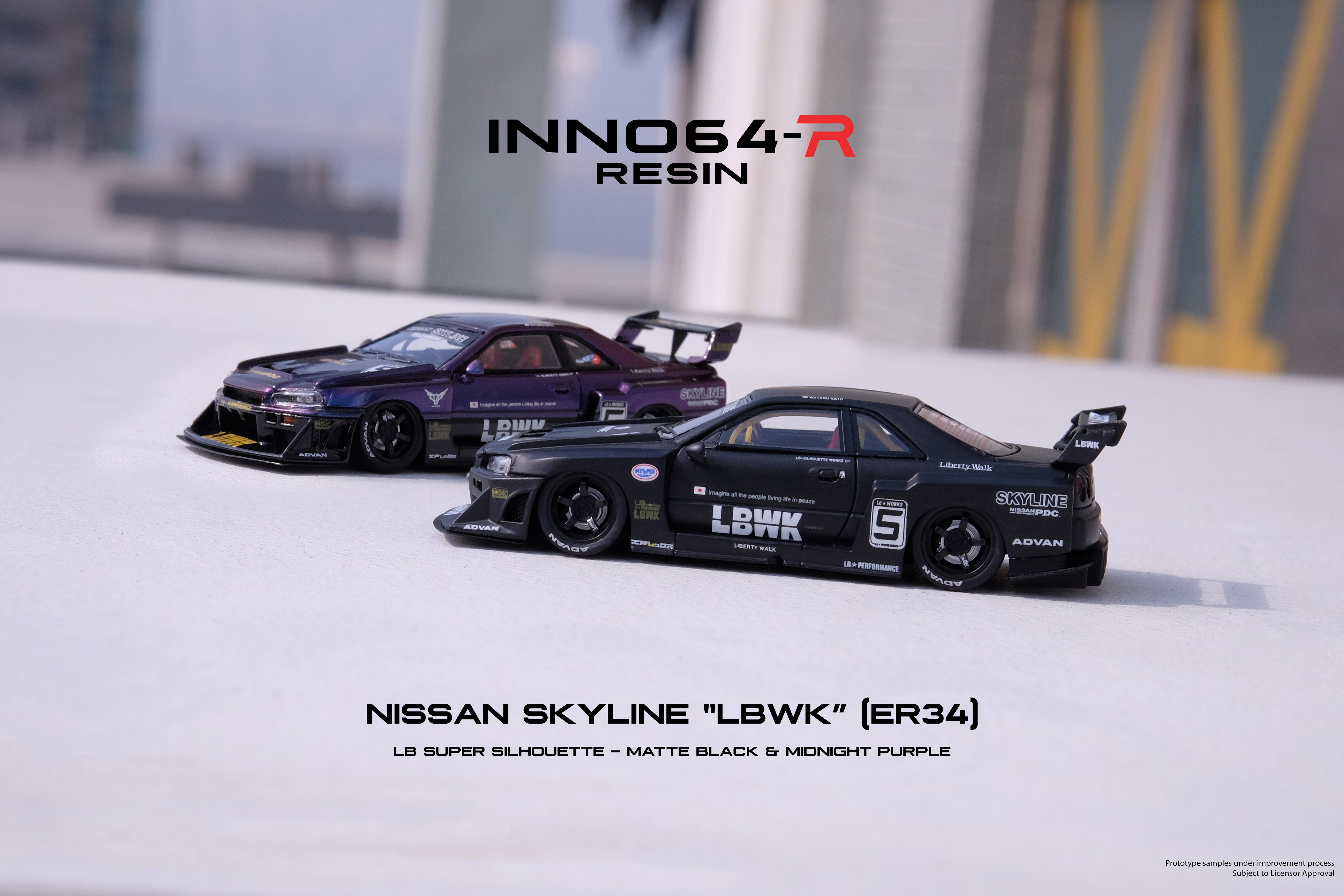 INNO64 1:64 Nissan Skyline (ER34) Super Silhouette 