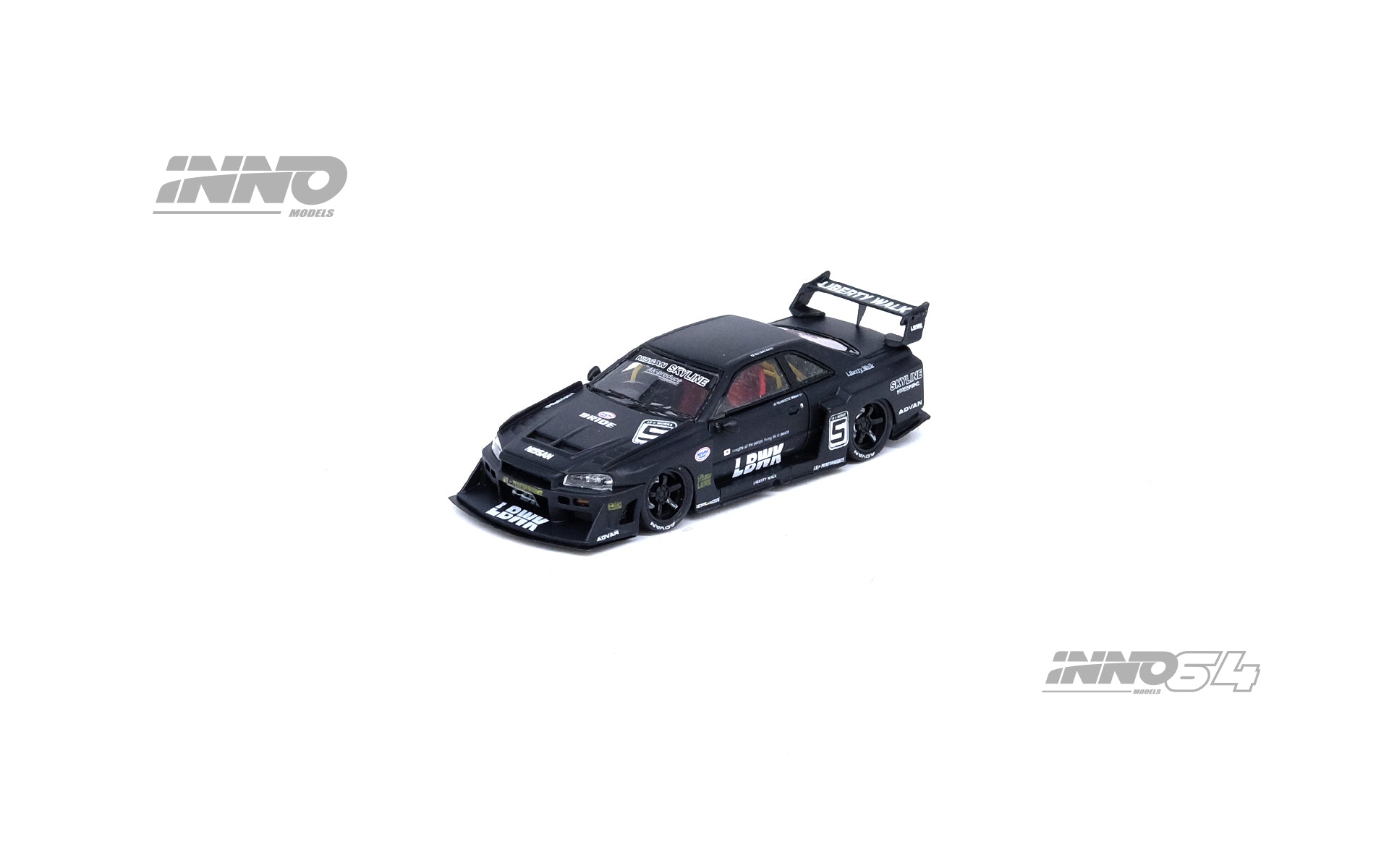 自動車 BLACKTUNERS  Skyline LBWK INNO64-R Inno64 1:64 - LBWK x Nissan Skyline GT-R R35(35GT-RR) l