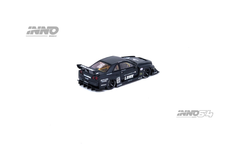 INNO64 1:64 Nissan Skyline (ER34) Super Silhouette "LBWK" in Matte Black