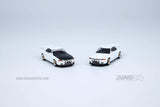 INNO Models 1:64 Nissan Skyline GTR R32 in White with Extra Set of Wheels and Water Slides