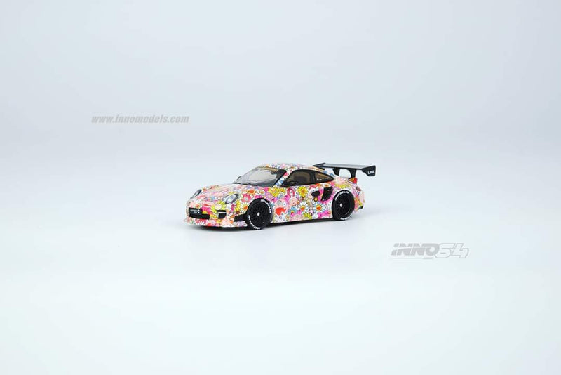 INNO Models 1:64 Porsche 997 Liberty Walk in Sunflower