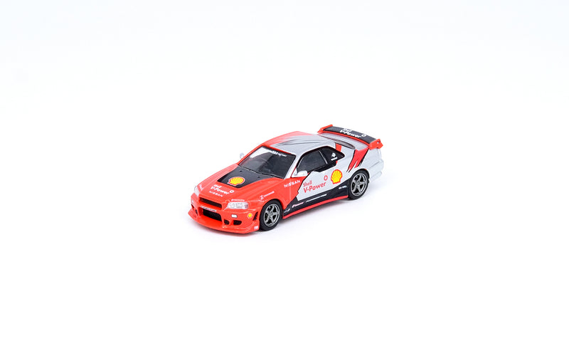 INNO64 1:64 Nissan Skyline GTT (R34) Drift Car "SHELL" Jason Mok / Pluto Mok HK ToyCar Salon 2022 Event Edition