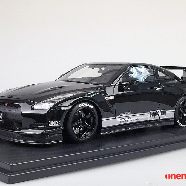 【人気急上昇】 Nissan GT-R HKS Version Black ミニカー