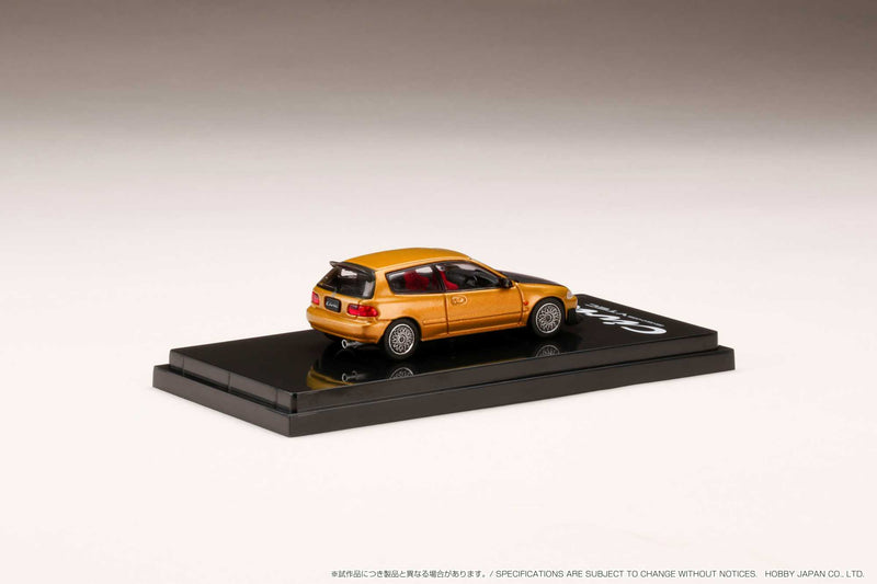 Hobby Japan 1:64 Honda Civic (EG6) SiR Ⅱ with JDM Style in Orange Metallic