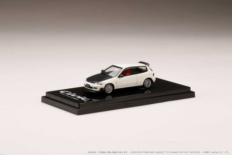 Hobby Japan 1:64 Honda Civic (EG6) SiR Ⅱ with JDM Style in Frost White