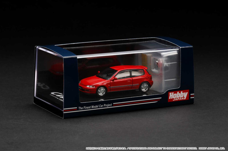 Hobby Japan 1:64 Honda Civic (EG6) SiR Ⅱ with Engine Model in Milano Red