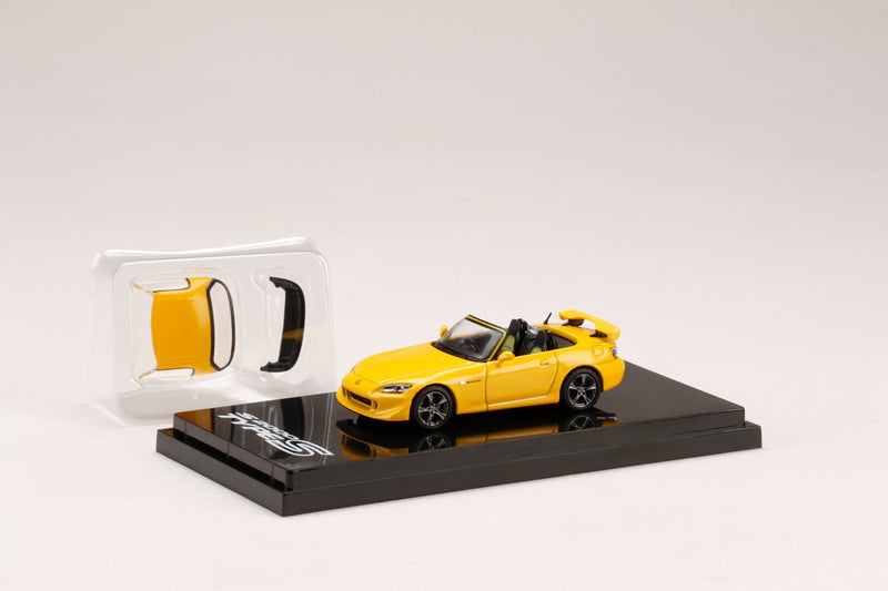 Hobby Japan 1:64 Honda S2000 (AP2) New Indy Yellow Pearl with Removable Hardtop