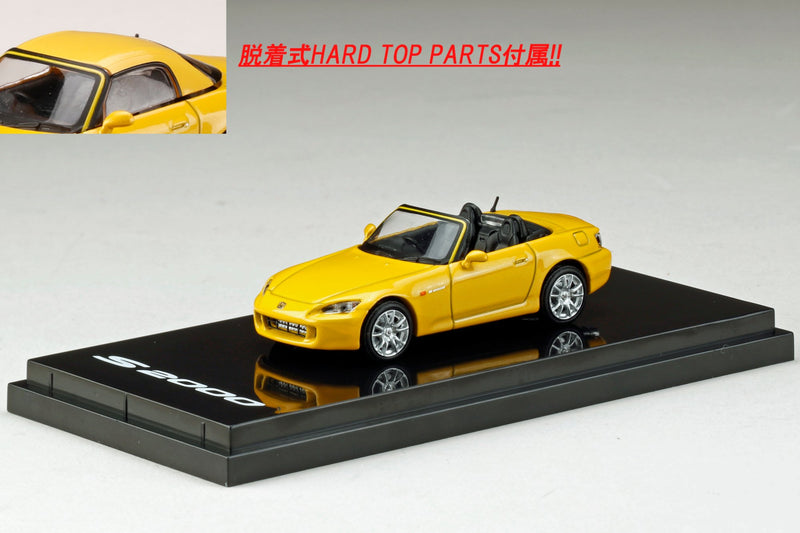 Hobby Japan 1:64 Honda S2000 (AP1) Type 200 Indy Yellow Pearl
