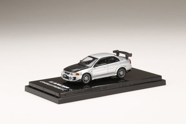 Hobby Japan 1:64 Mitsubishi Lancer GSR Evolution 5 (CP9A) 1998 Customized Version in Silver