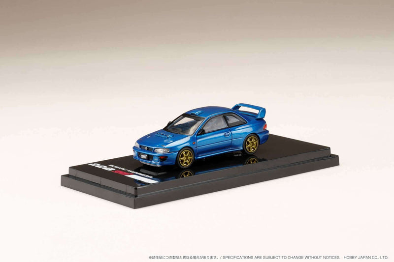 Hobby Japan 1:64 Subaru Impreza 22B STi Version (GC8改) Rally Base Car / LHD - Sonic Blue Mica