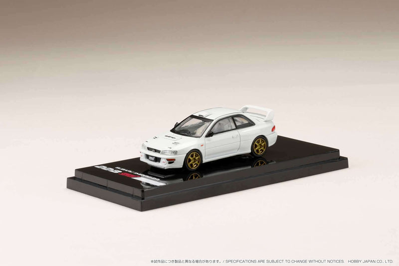 Hobby Japan 1:64 Subaru Impreza 22B STi Version (GC8改) Rally Base Car / LHD - Feather White