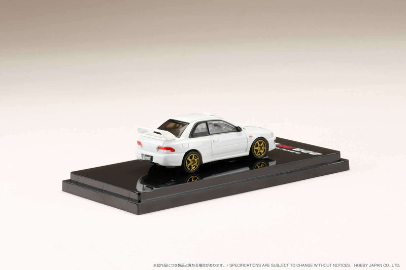 Hobby Japan 1:64 Subaru Impreza 22B STi Version (GC8改) Rally Base Car / LHD - Feather White