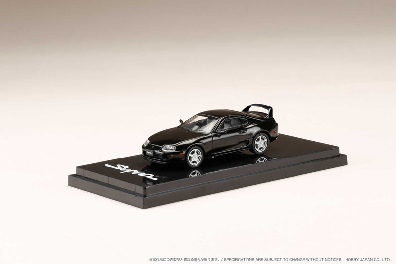 Hobby Japan 1:64 Toyota Supra RZ (A80) in Black with Engine Display Model