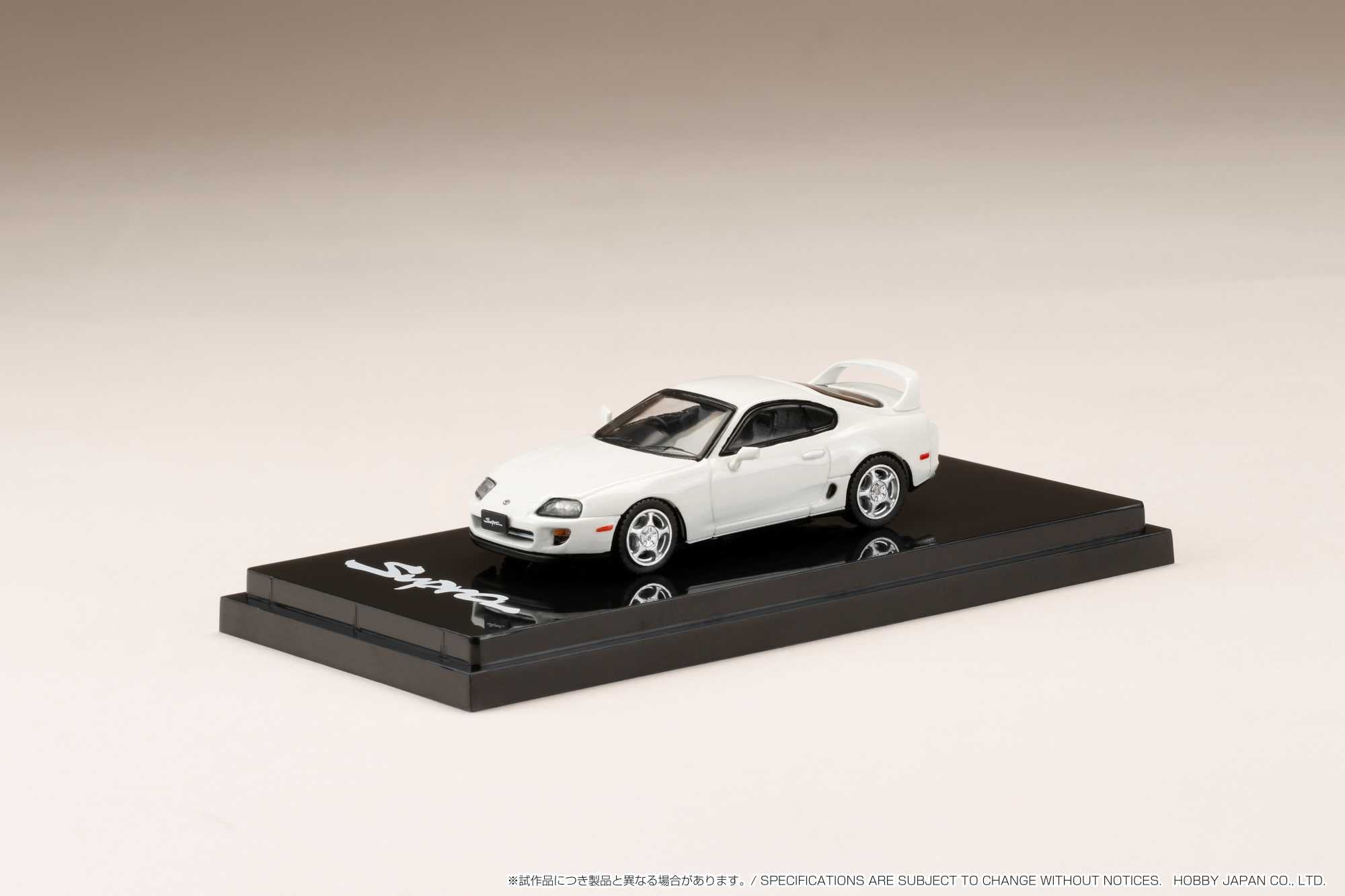 Hobby Japan 1:64 Toyota Supra RZ (A80) in Super White II with Hobby Japan 1:64 Toyota Supra RZ (A80) in Super White II with