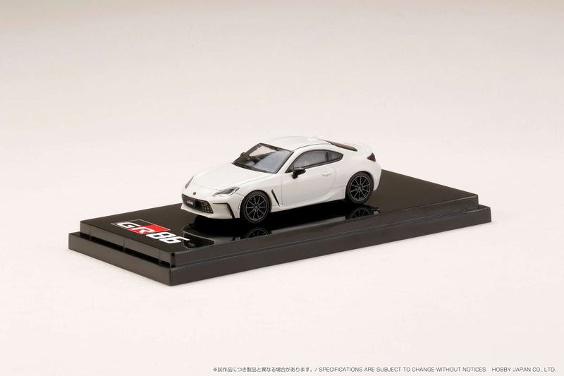 Hobby Japan 1:64 Toyota GR86 RZ Edition in Crystal Pearl White