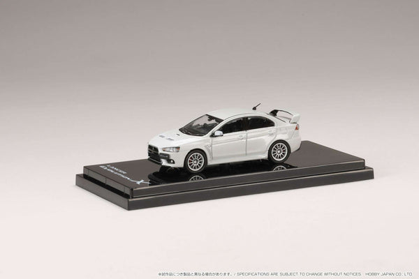 Hobby Japan 1:64 Mitsubishi Lancer Evolution X in White Pearl